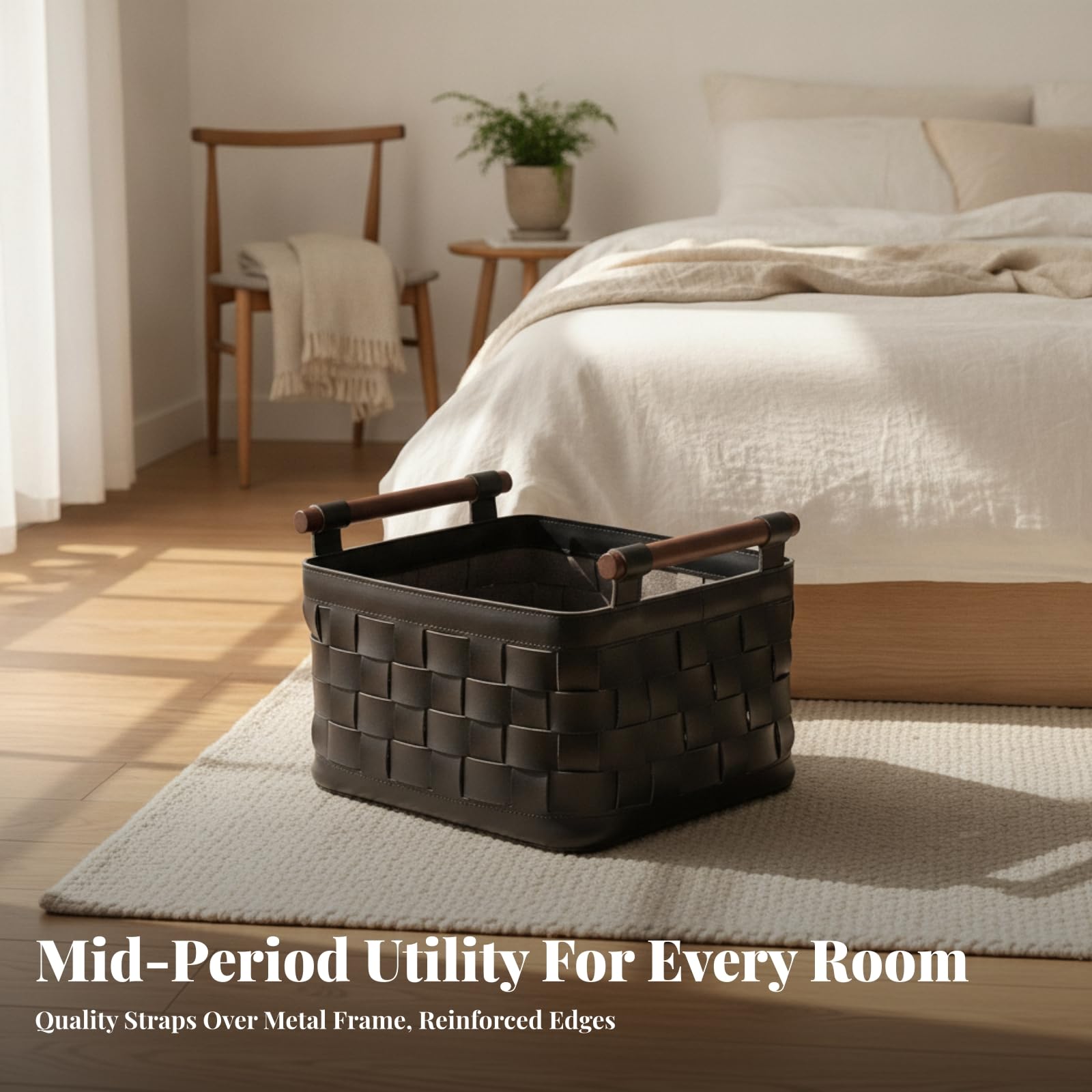 Cesta con Resisn, Negro, 33 26 19