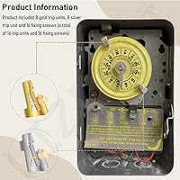 Vista 4 de 8 juegos de 156T1978A Kit de interruptor de tiempo compatible con Intermatic T100, T7000, WH40 Series Temporizadores T101, T102, T103, T104, 102-20