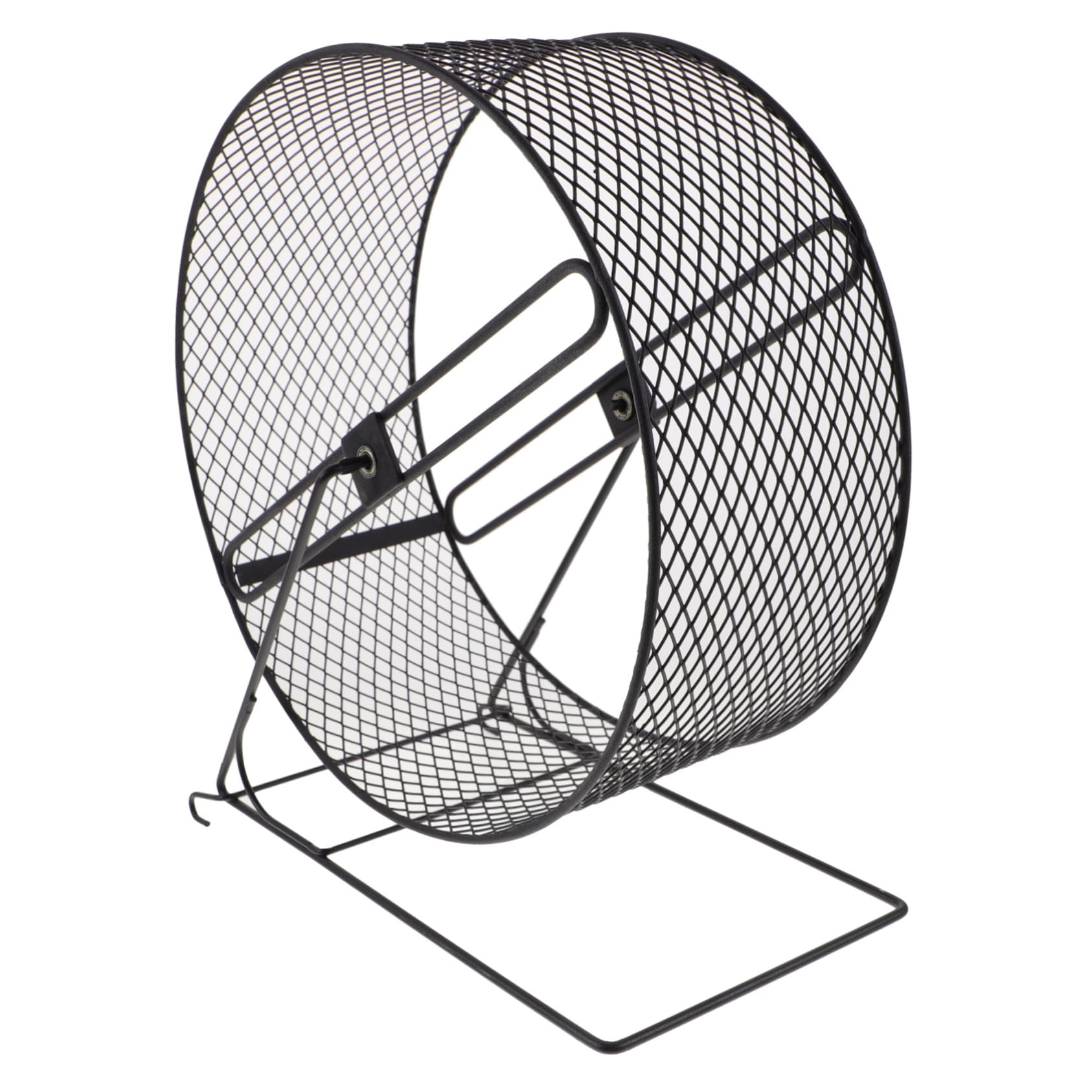 Happyyami Roue Silencieuse Noir en Fer Hamster et Jouet D’Exercice pour Course Sûre et Silencieuse pour Hamsters Hérissons pour Petits Animaux