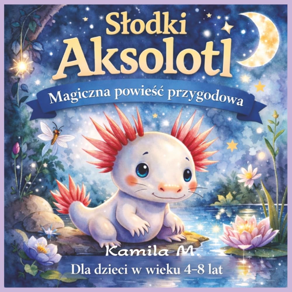 Słodki Axolotl przygody Lino: Ciepła bajka na dobranoc o przyjaźni, dobroci i magicznym świecie natury