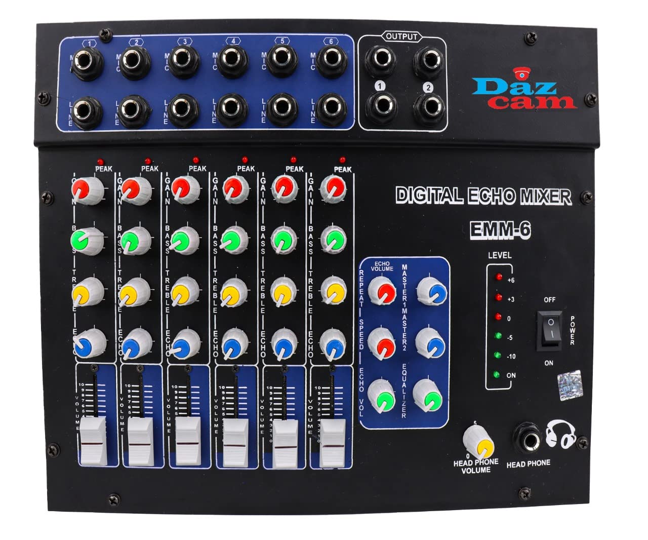 DAZ CAM High Quality Professional Stereo Echo Mixer with ultra low