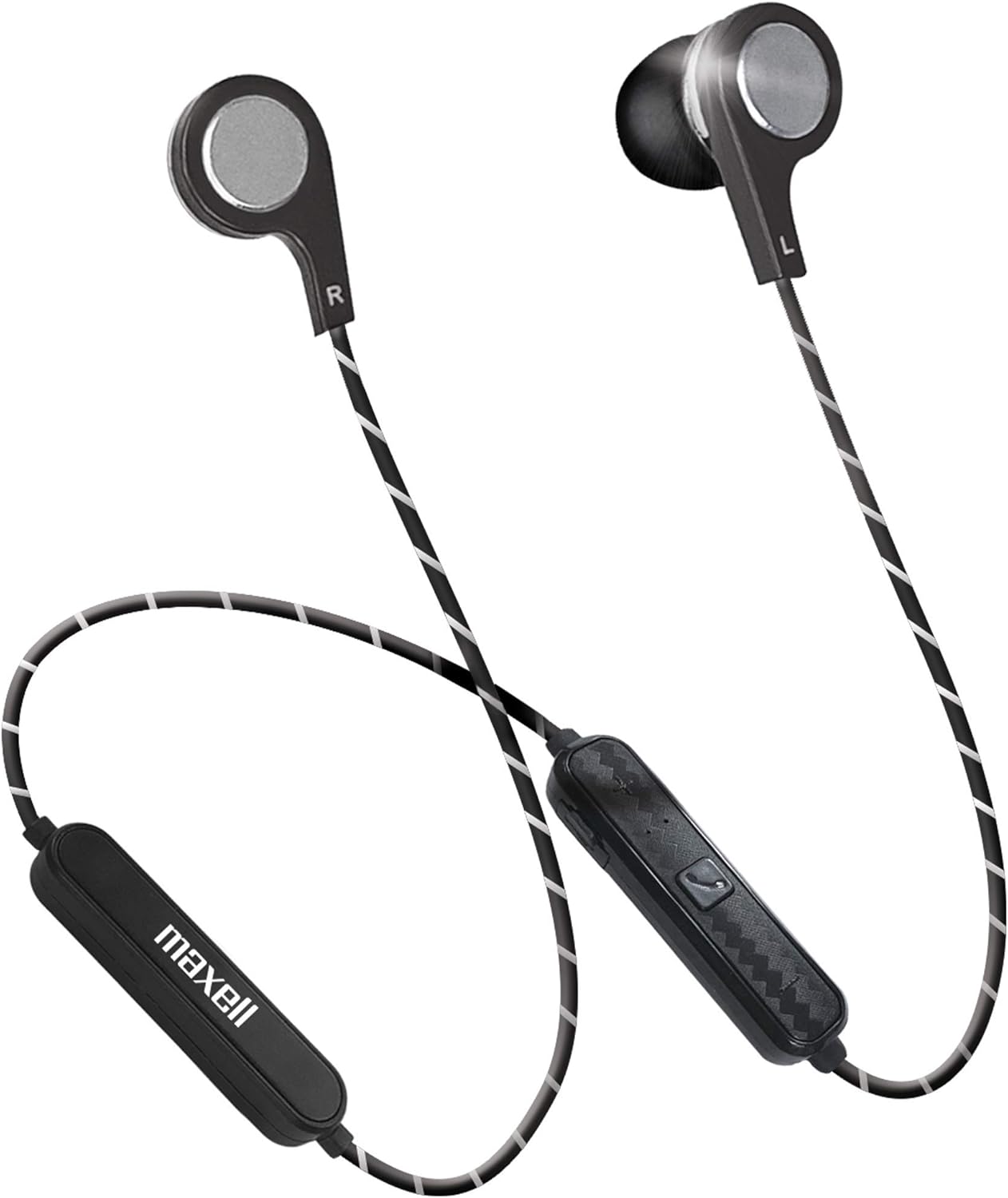 🔥 Flаѕh Sаlе Maxell 199836 Bass 13 Metallic Wireless Earbuds with Microphone - Gray