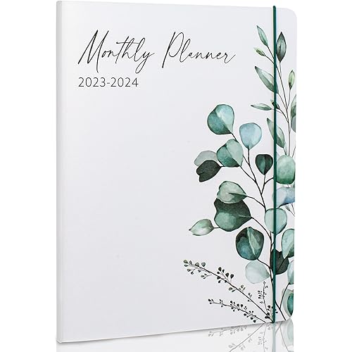 Simplified 2023-2024 Monthly Planner and Calendar Book - Beautiful Modern Greenery To Do List Notebook For Women or Men - Easily Organizes Your Tasks to Boost Productivity - Runs Until December 2024