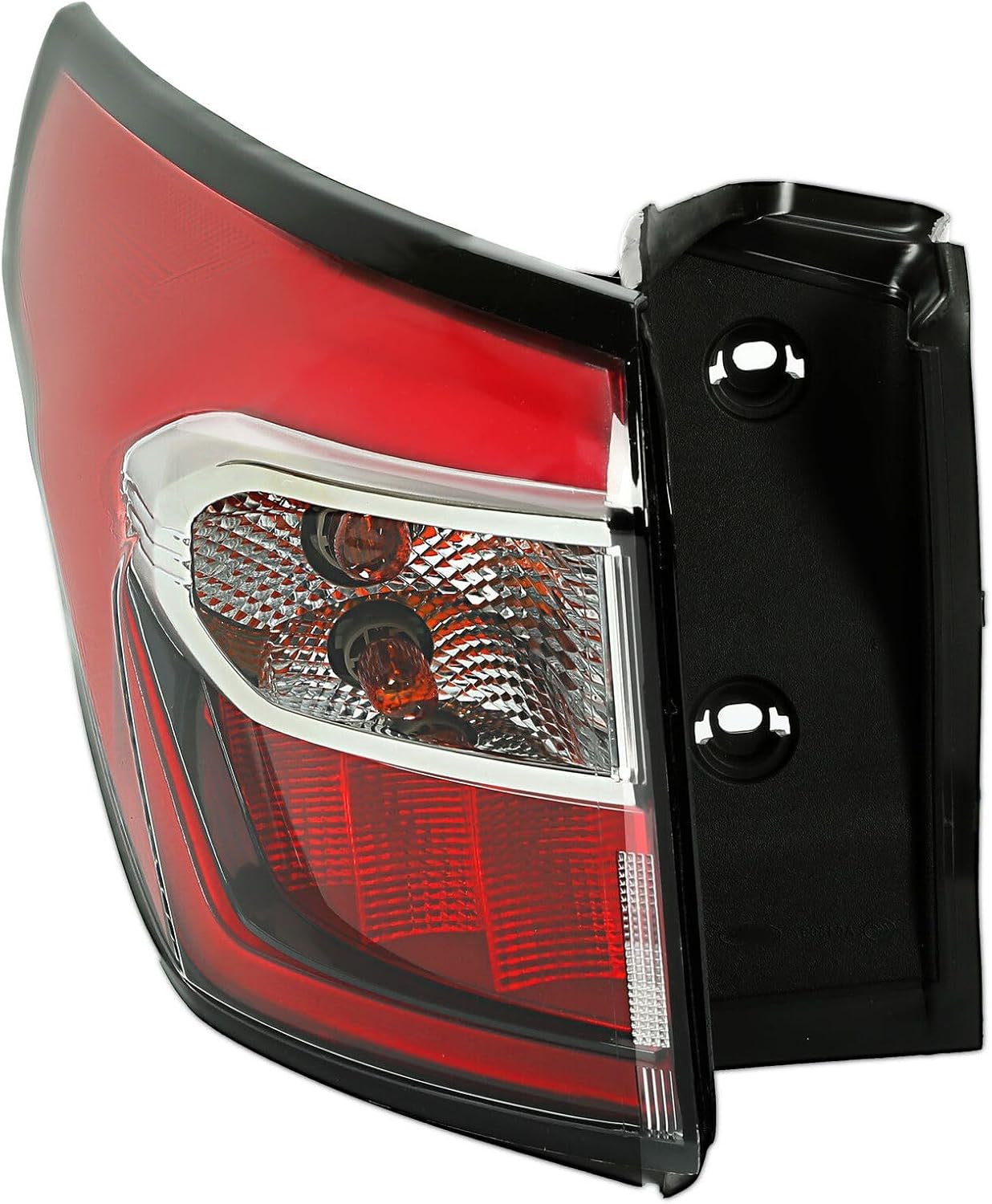 Tail Light Assembly Rear Left Driver Side for Ford Escape S Plus/SE/Titanium/Trend Advance 2017-SEL 2018-2019 Plastic Black Red Clear Brake Lamp with Bulb