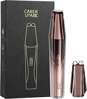 CARER SPARK Appareil de Massage Oculaire EMS Appareil Visage Anti-Âge avec RF Chaud & Froid pour Poches Yeux Cernes Rides et Raffermissement