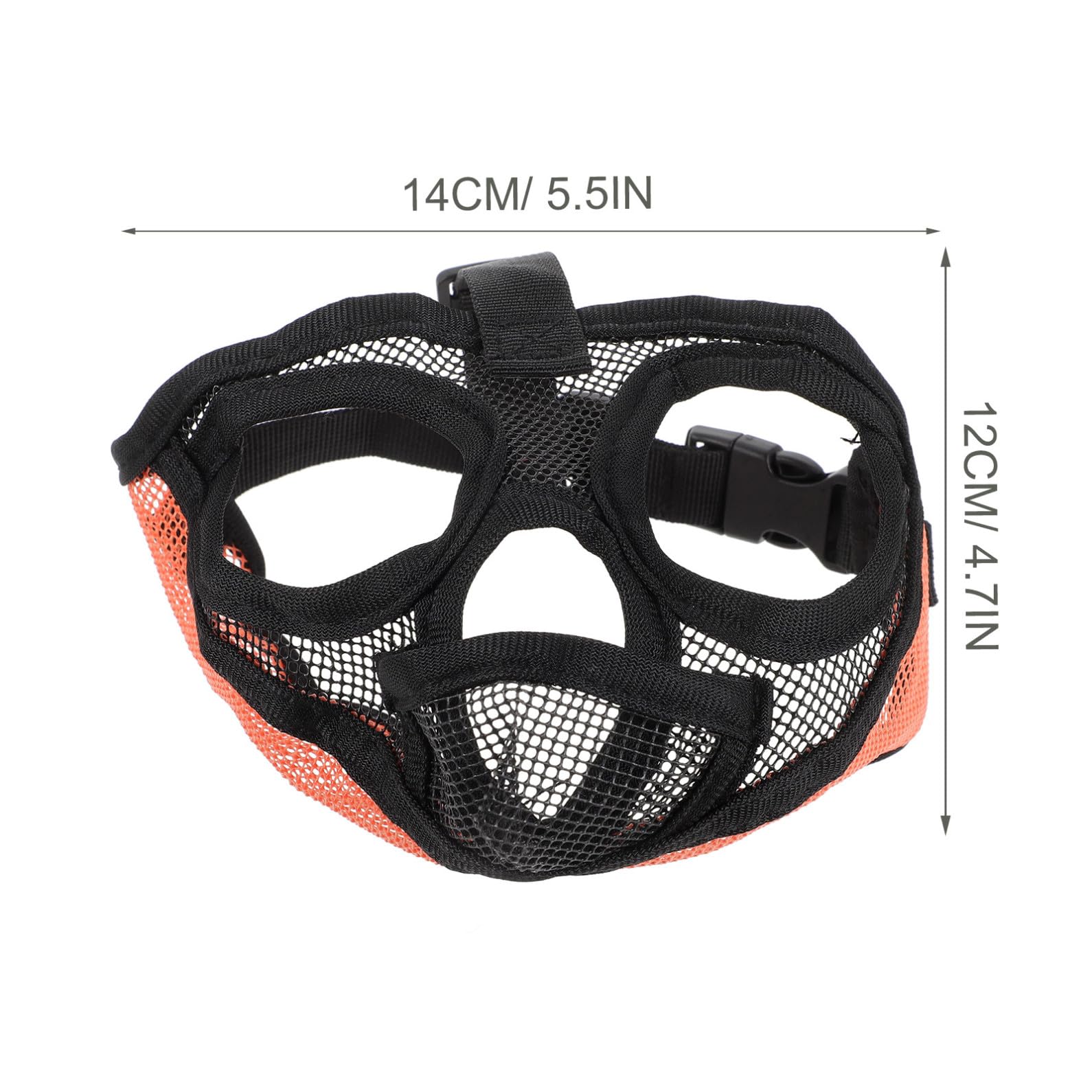 Mipcase 4pièces Muselière Respirante pour Chiens Muzzle Ajustable pour Chiens De Moyenne Confortable Et Durable Accessoire Anti-aboiement pour Bulldog Et Autres Races
