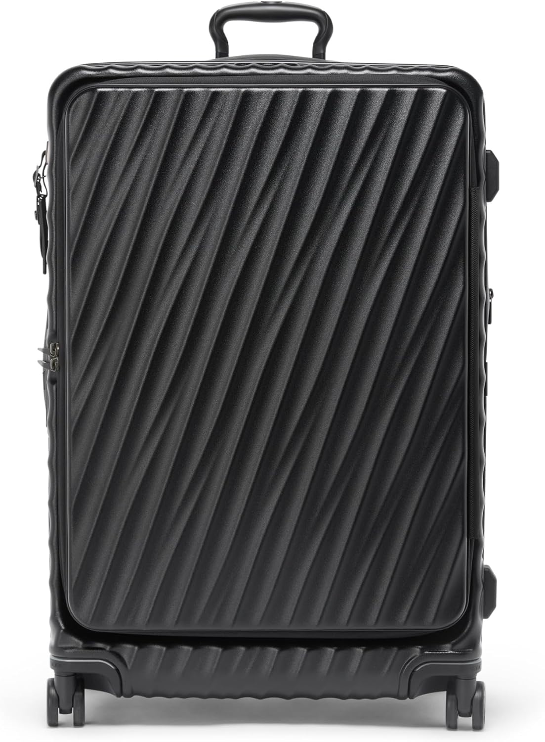 TUMI - 19 Degree Front Access - 4 Wheeled Expandable Checked Suitcase - Black Texture
