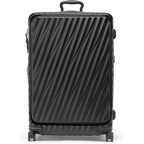 TUMI - 19 Degree Front Access - 4 Wheeled Expandable Checked Suitcase - Black Texture