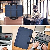 Vista 7 de Maletín resistente al agua con asas para computadora portátil de 11.6"-12.9" para mujer portafolio para Acer R 11 11.6 Chromebook, ASUS Chromebook