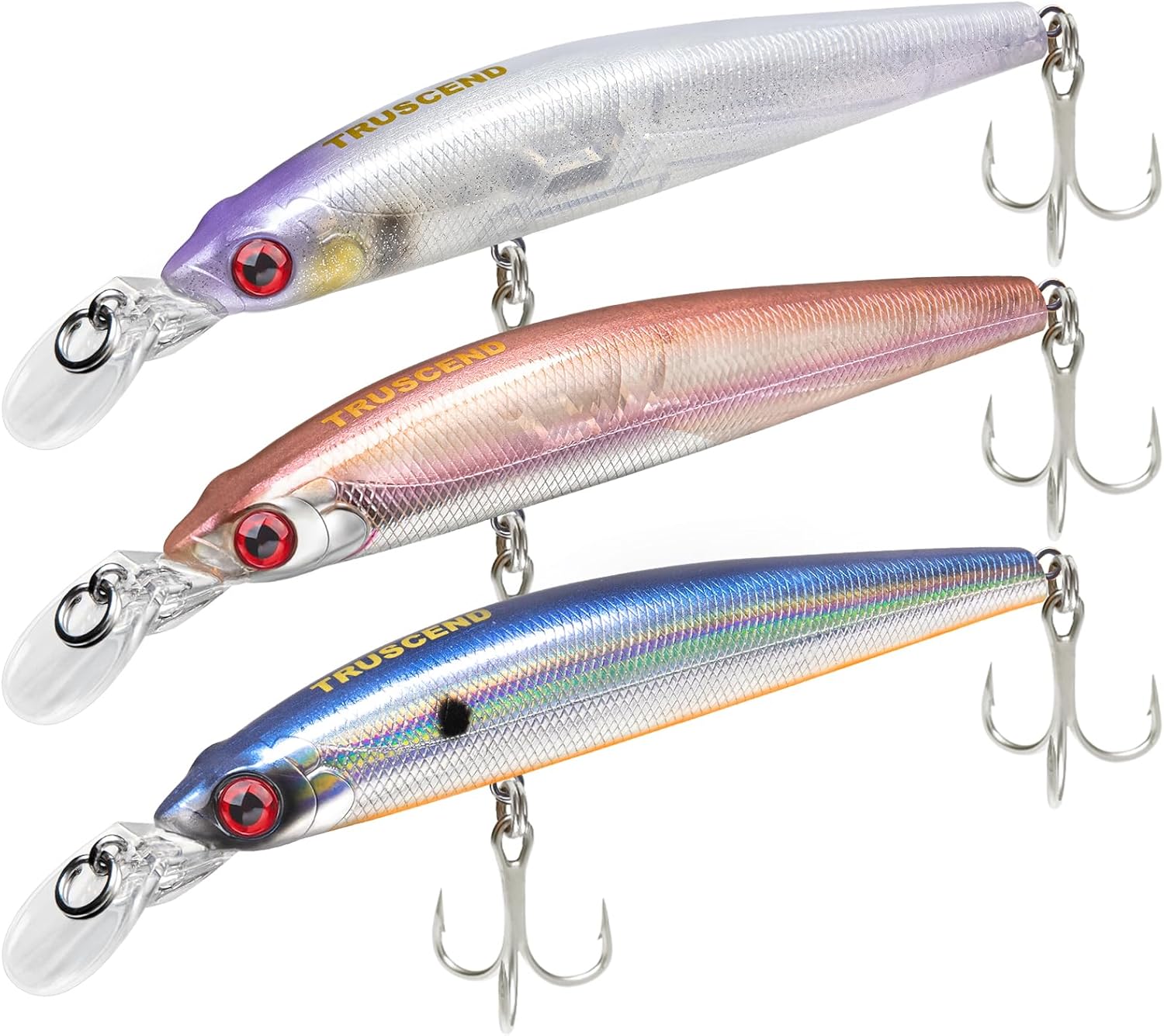 TRUSCEND Swimmax Fishing Lure with BKK Hook – Easy Catch: Wiggling, Vibrating, Rattling with Noise, Heavy-Duty Dyneema Fiber Joint, Jointed Swimbait for Bass, Trout, Crappie – Ideal for Family Fishing