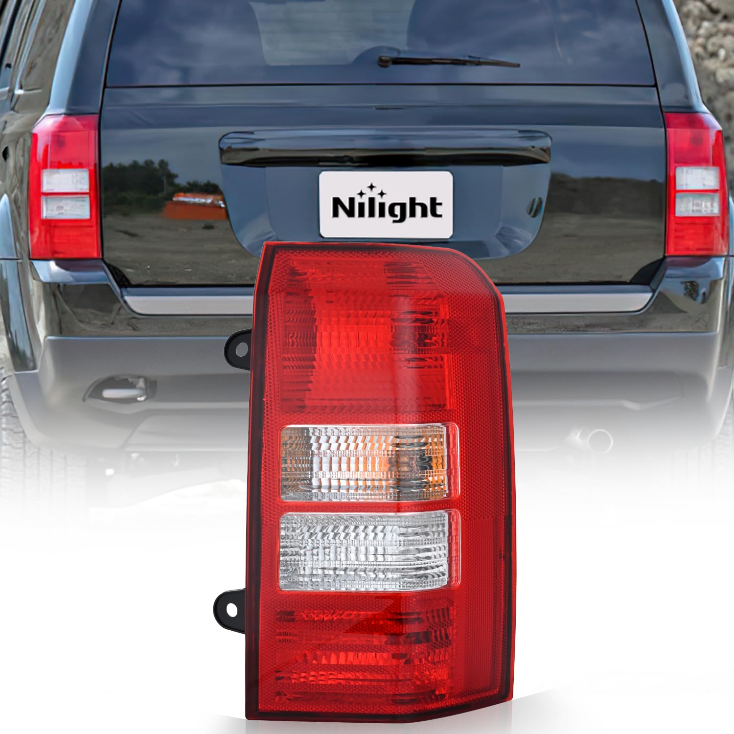 Nilight Taillight Assembly Compatible with 2008-2017 Jeep Patriot
