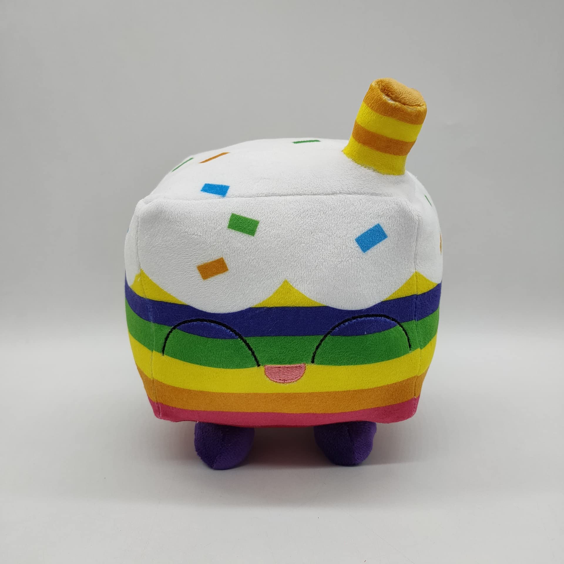 Big Game Cat Plush Toy, Big Game Cat Plush Pet Simulator X Square Cat Plush Toy, Kawaii Animal Cat Soft Stuffed Pillow Cute Little Fluffy Toy (Shark Square)