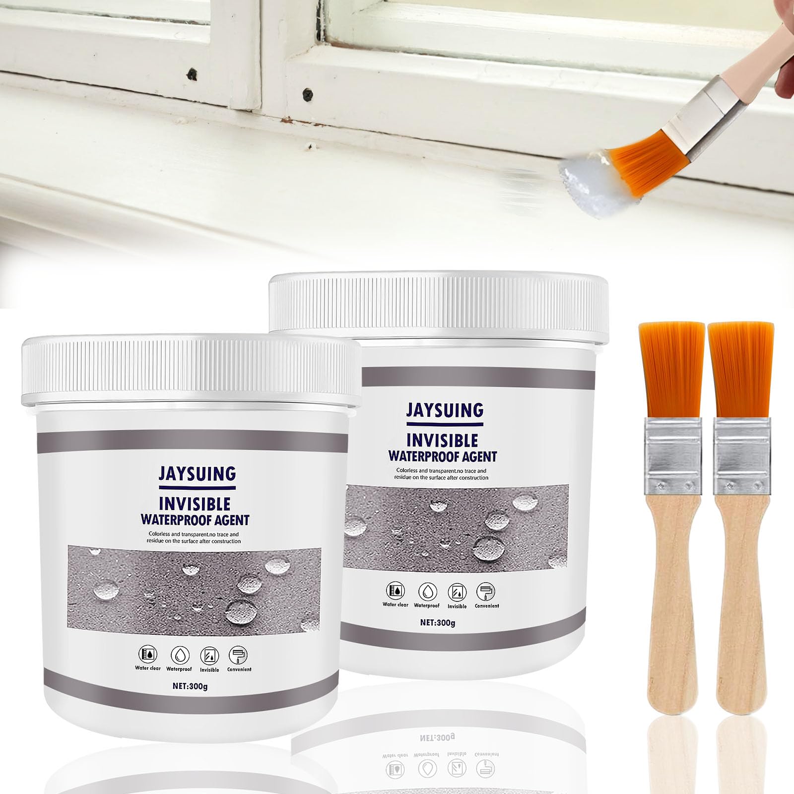 Invisible Waterproof Agent 300 G, Waterproof Insulating Sealant, Super Strong Invisible Anti - View #9