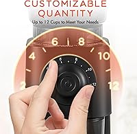 Vista 4 de Coffee Grinder Electric, Conical Burr Coffee Bean Grinder with 30 Grind Settings