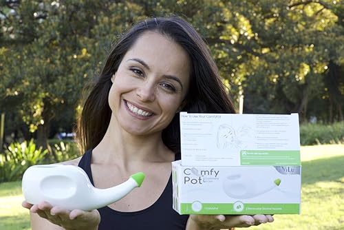 Miniatura 4 de | Hermosa cerámica Neti Pot Sinus enjuague | de presión natural, congestión y tratamiento de la infección