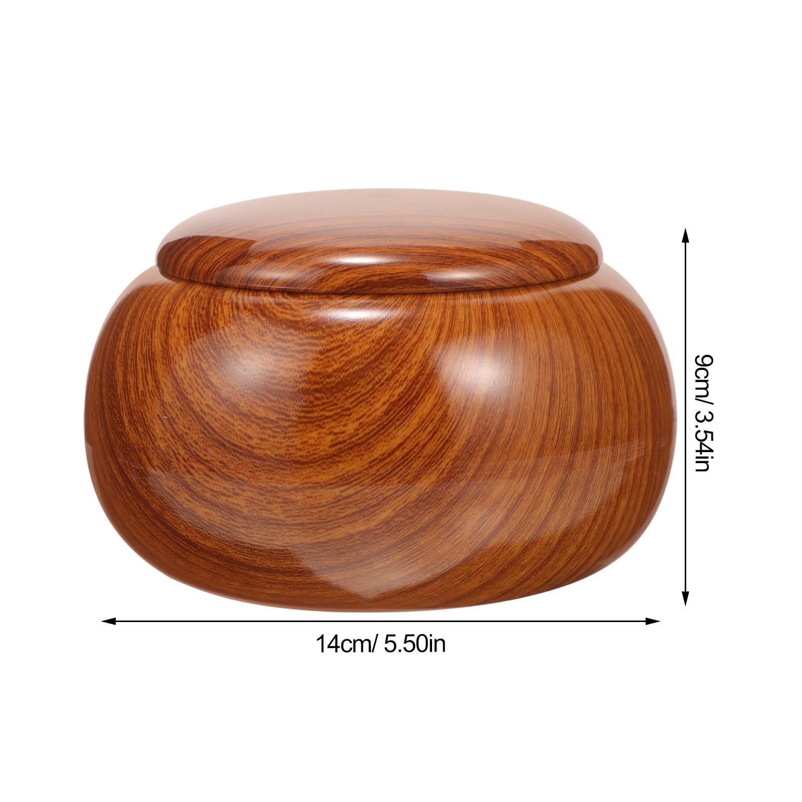 UPKOCH 2 PièCes BoîTe De Rangement Pour PièCes De Go, Conteneur En Plastique Imitation Bois, RéSistant, Pour Enfants Et ÉTudiants, 14x14x9cm