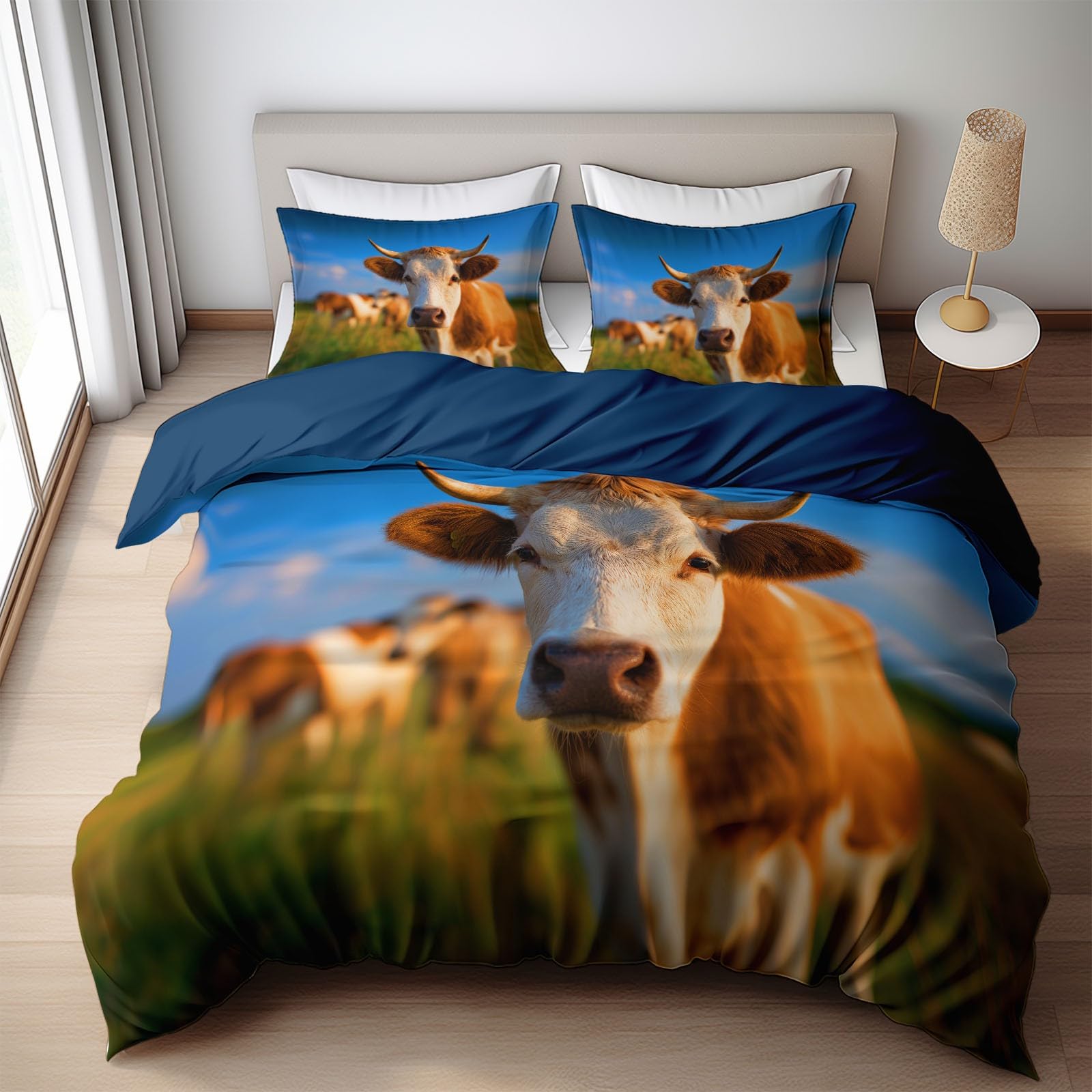 Juego de ropa de cama de 240 x 220 cm con funda de almohada, diseño de