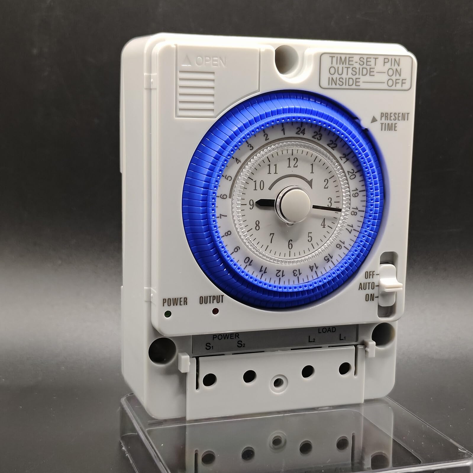 Temporizador Mecánico de Cocina Portátil de PC Blanco | Interruptor de Cuenta Regresiva, Diseño Simple, para Pancakes y Cookies