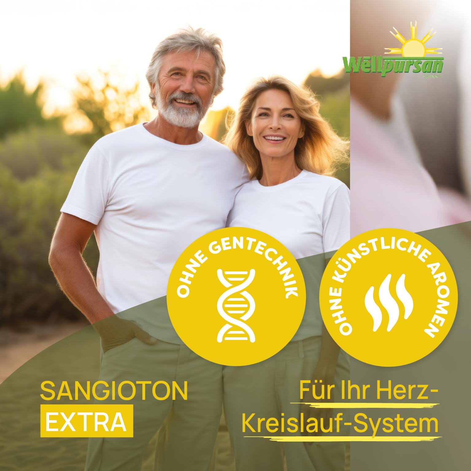 Wellpursan Sangioton Extra, 240 Stück, hochwertige L-Arginin Kapseln hochdosiert mit L-Citrullin, Olivenblatt, Coenzym Q10,Vitamin K2, 100% Vegan, frei von Zusätzen