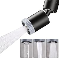 Vista 1 de Aireador de grifo giratorio, boquilla de grifo de 3 funciones, accesorio de grifo de fregadero de cocina giratorio de gran ángulo de 360°, extensor