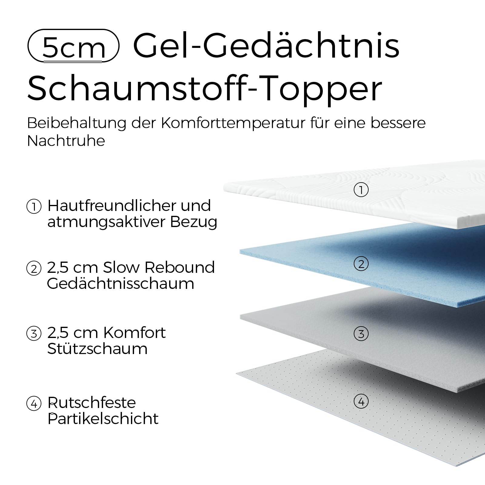 Sweetnight Topper 135x190cm – Bild 2