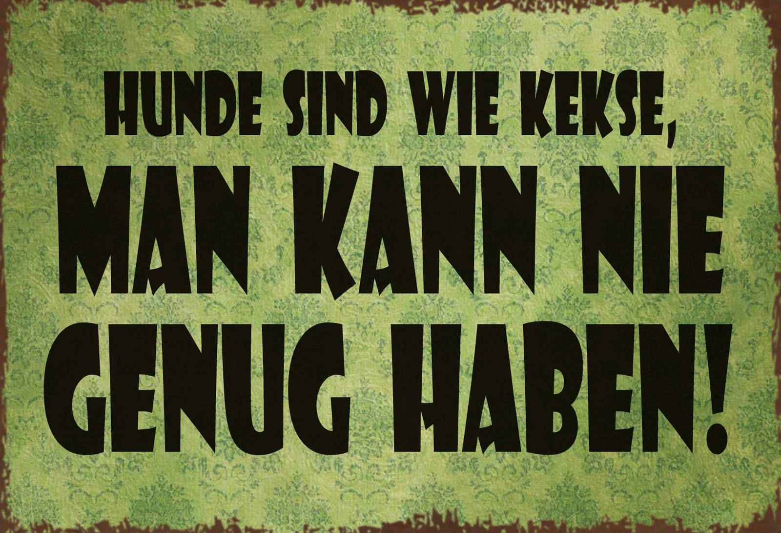 Schatzmix Blechschild 'Es Gibt Viele Hunde Dieser Welt' – Dekoratives Wandschild Im Retro-Design