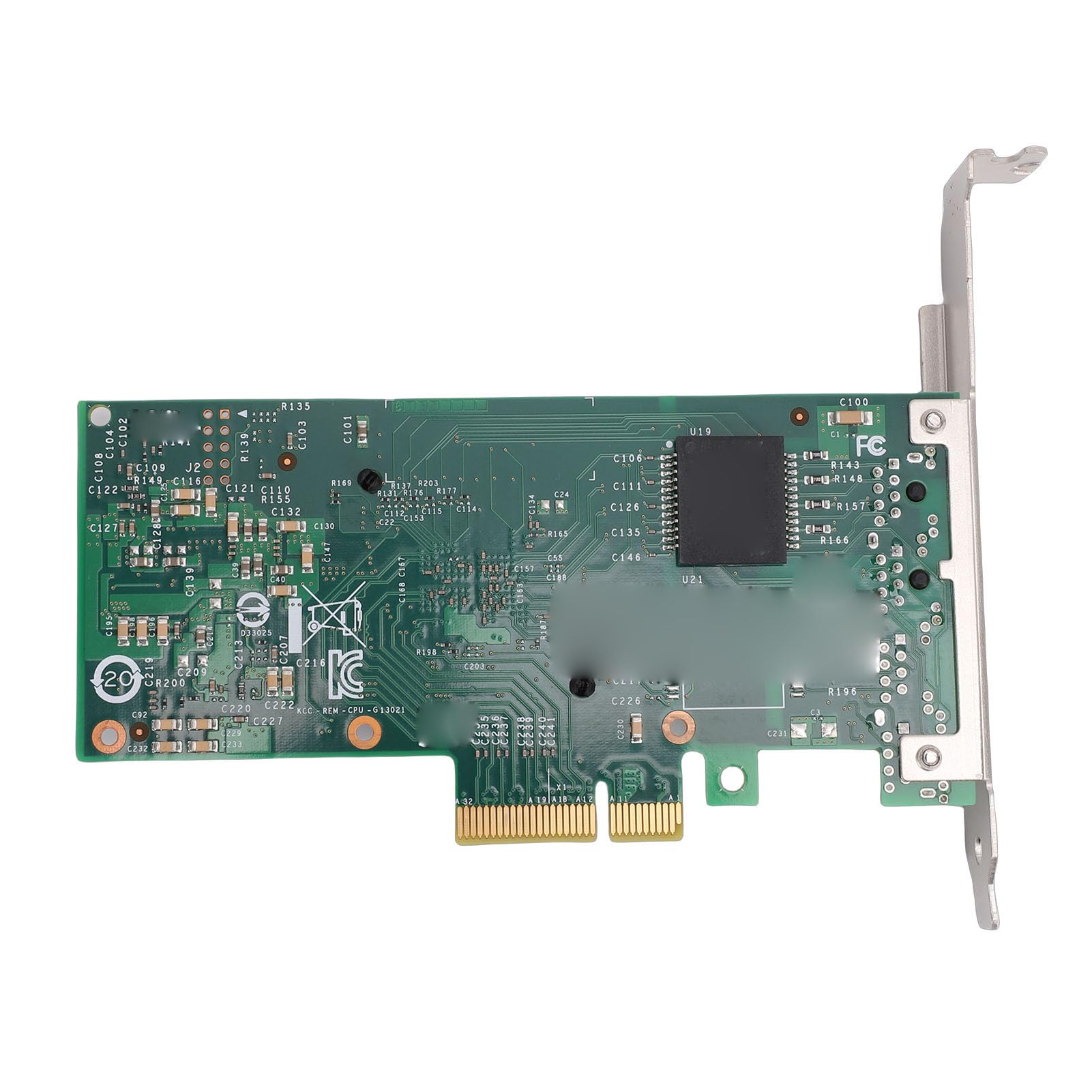 Ausla Scheda di Rete Gigabit NIC PCIe 2.0 X4 1Gb a 2 Porte con Doppie Porte RJ45 Controller I350AM2 Contatti Placcati in Oro per PC Server Workstation a Basso Profilo e Altezza Completa