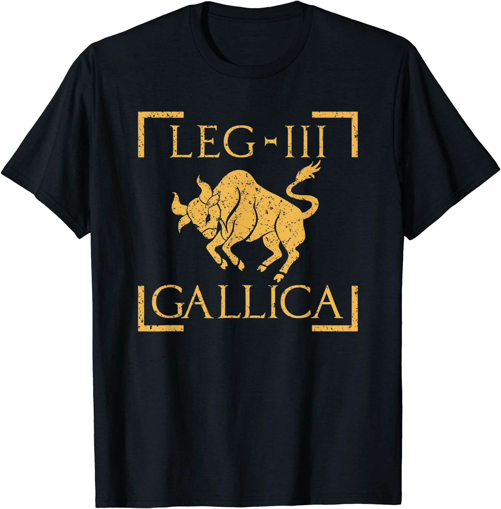 Legio III Gallica Taurus Bull Emblem Roman Legion T-Shirt
