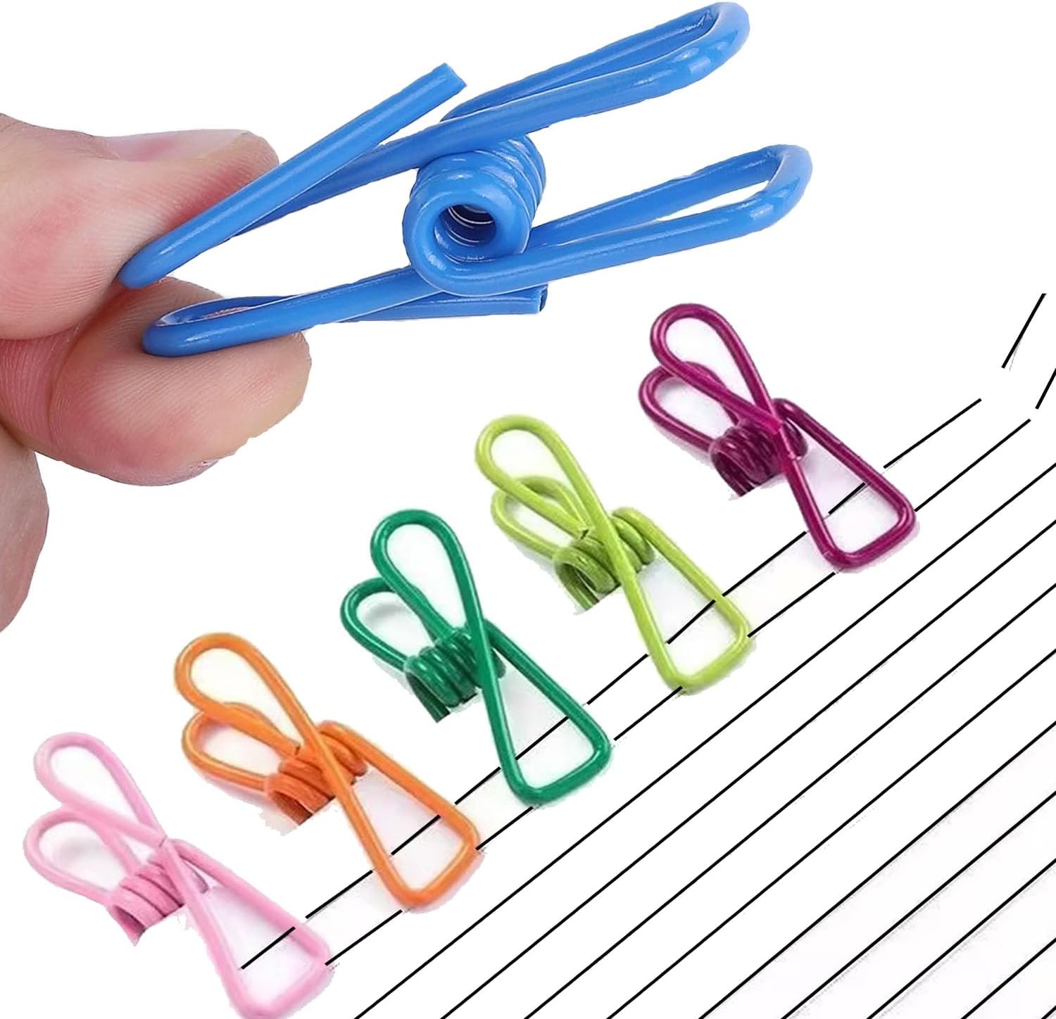 35pcs Chip Clips, 2Inch Bag Clips, Small Metal Clothes Pins,Clothesline Clip for Laundry Hanging, Kitchen Bags, Multipurpose Clothes Pins