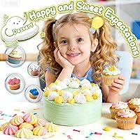 Vista 6 de Suuker Juego de boquillas de repostería extra grandes (F02 F06 9FT R22L), boquilla redonda de acero inoxidable, boquillas grandes de estrella