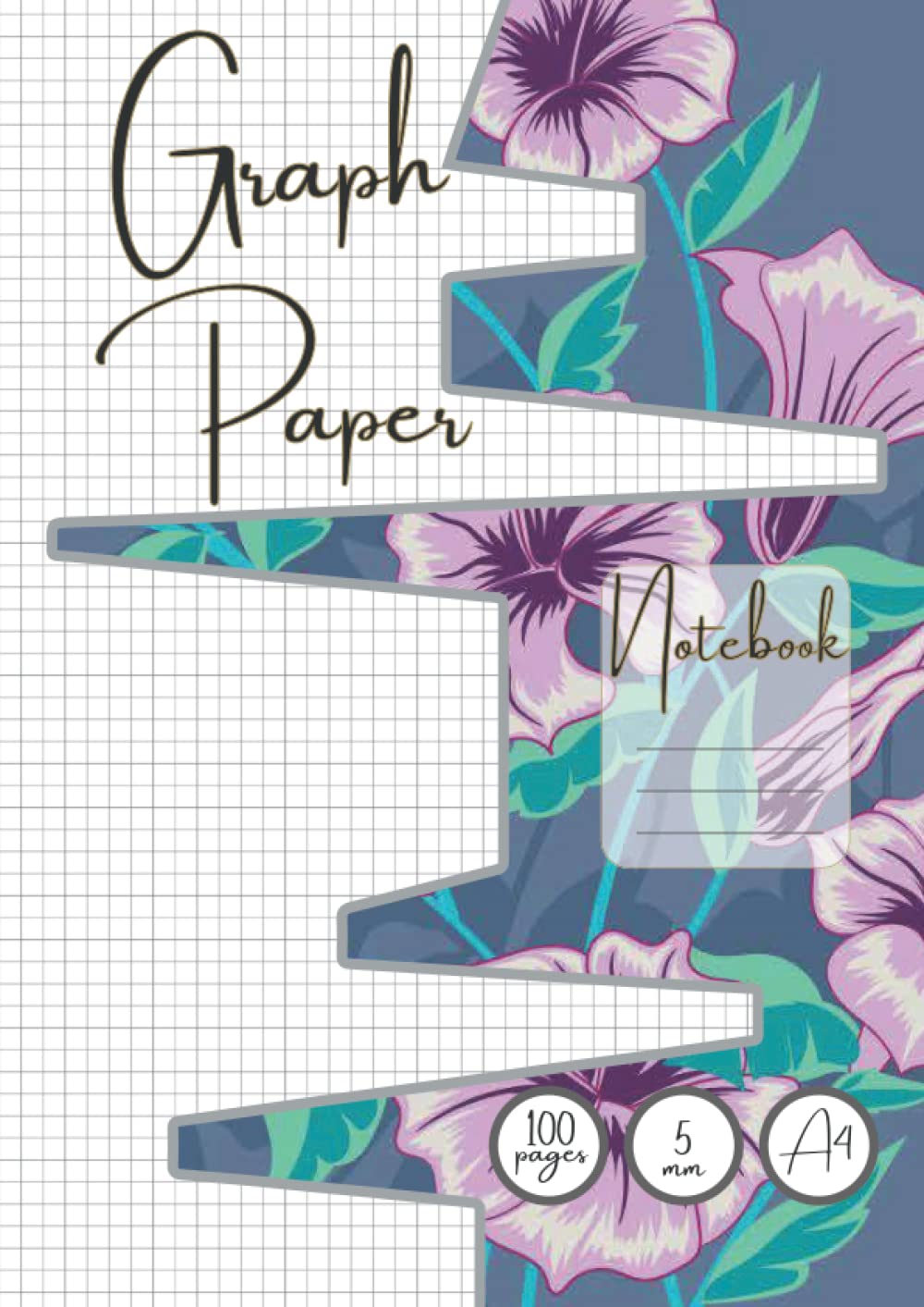 Graph Paper Notebook: Grid Paper Notebook, 5mm Squared Paper Notebook A4, Grid Paper, graph paper a4 pad, quad a4 Math Notebook for Math and mathematical ideas and Science Students,(5mm.100 Pages, A4)