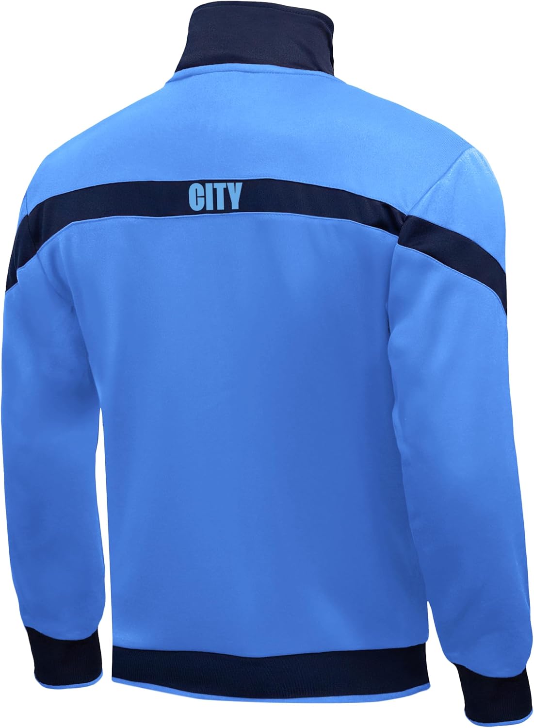 Icon Sports English Soccer Unisex Kids Icon Sports Officially Licensed Manchester City Fc Track Jacket - Unisex Kids - Image 4