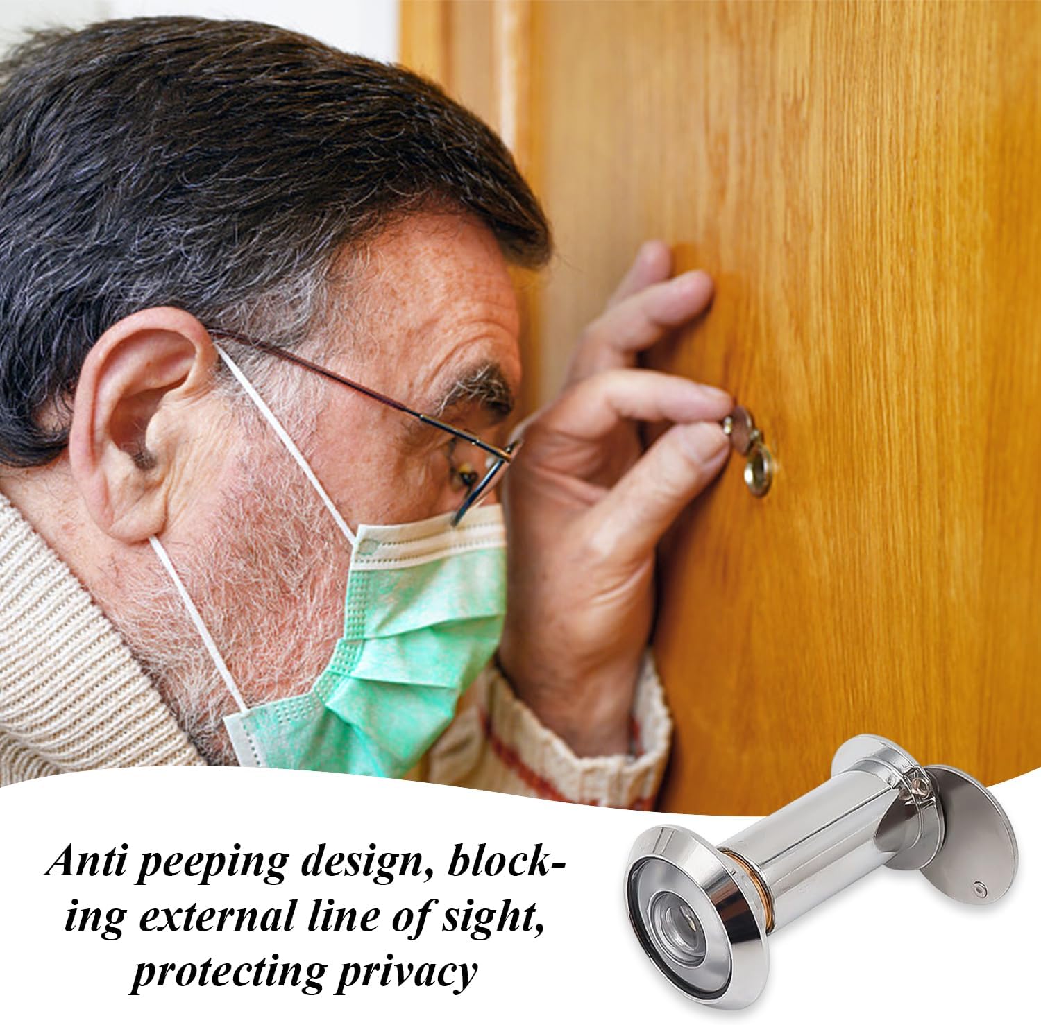 2 Pcs Cat Eye Anti-Theft Door, High Resolution Wide Angle Imaging, Suitable for Improving Security Protection for Home and Hotel.