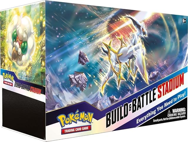Pokémon TCG: Sword & Shield - Brilliant Stars Build & Battle Stadium (2 Decks, 12 Boosters & more)
