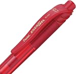 Pentel EnerGel X Retractable Liquid Gel Rollerball Pen, Everyday Writing, Office Supplies, School Supplies, 0.7mm Medium Point, Red Ink, BL107-B, Box of 12