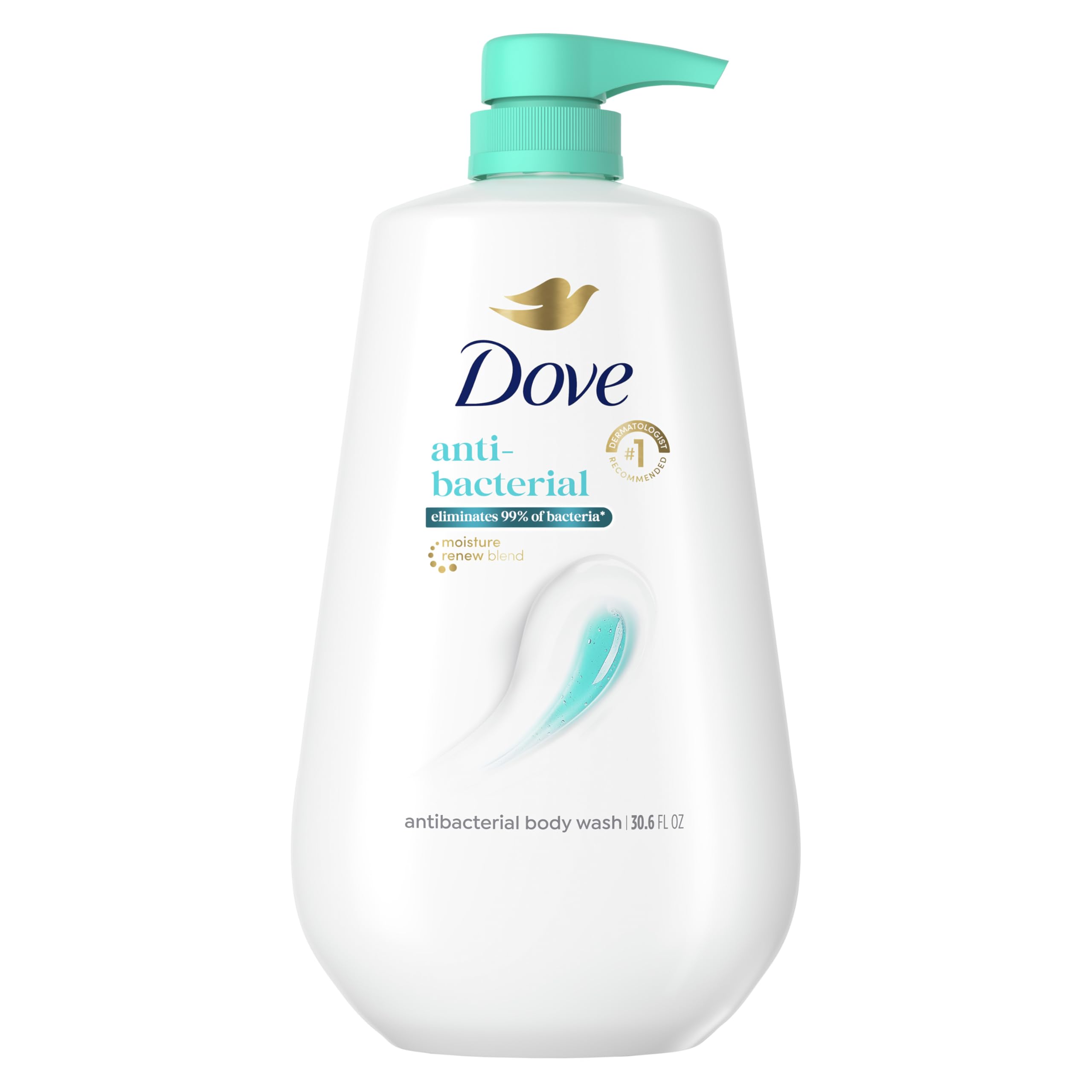 Dove Body Wash with Pump Antibacterial For All Skin Types Protects from Dryness 30.6 oz
