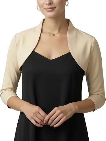 BlackButterfly Tailored 3/4 Sleeve Bolero