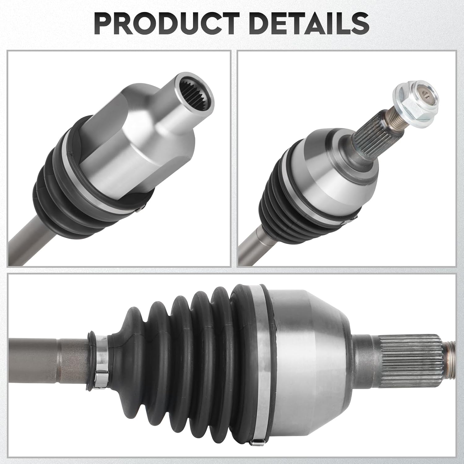 NEW Left & Right Front CV Axle Shaft Assembly fits for Chevrolet Equinox 2010-2016 2.4L, for GMC Terrain 2010-2016 10 11 12 13 14 15 16 2.4L, Driver and Passenger side, 2-Pack
