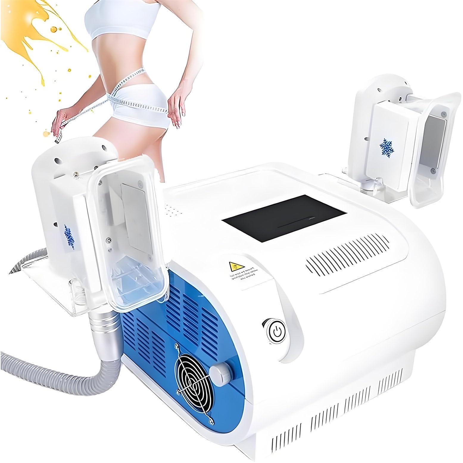 GYQSSD Body Sculpting Fat Freezing Machine, Cryolipolysis Fat Freeze Slimming Machine, Weight Lost Cool Fat Removal Instrument for Cheek Arm Waist Upper, -10℃ -5℃, Max 100Kpa