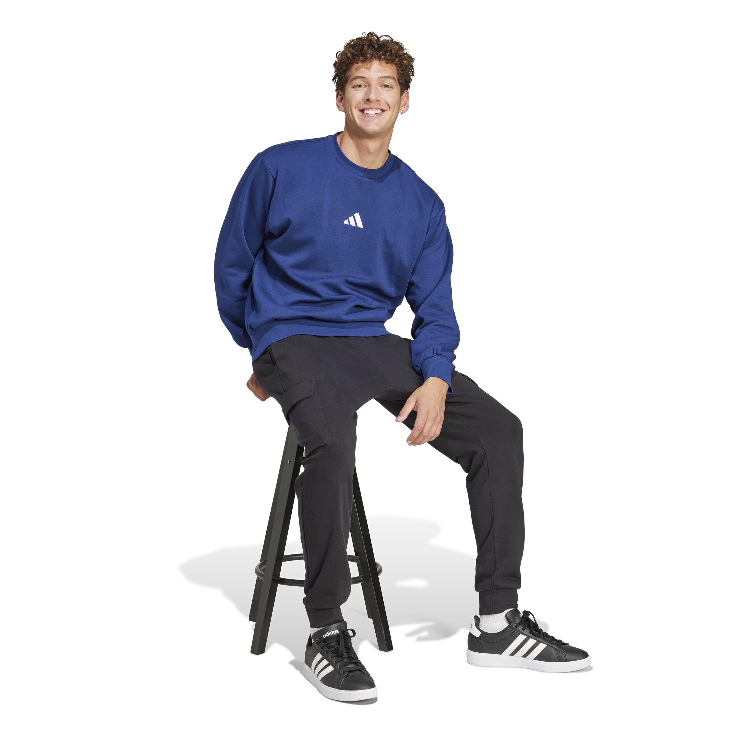 Adidas - Essentials Feelcozy French Terry Pant Cuffed, Pantaloni da Tuta Uomo