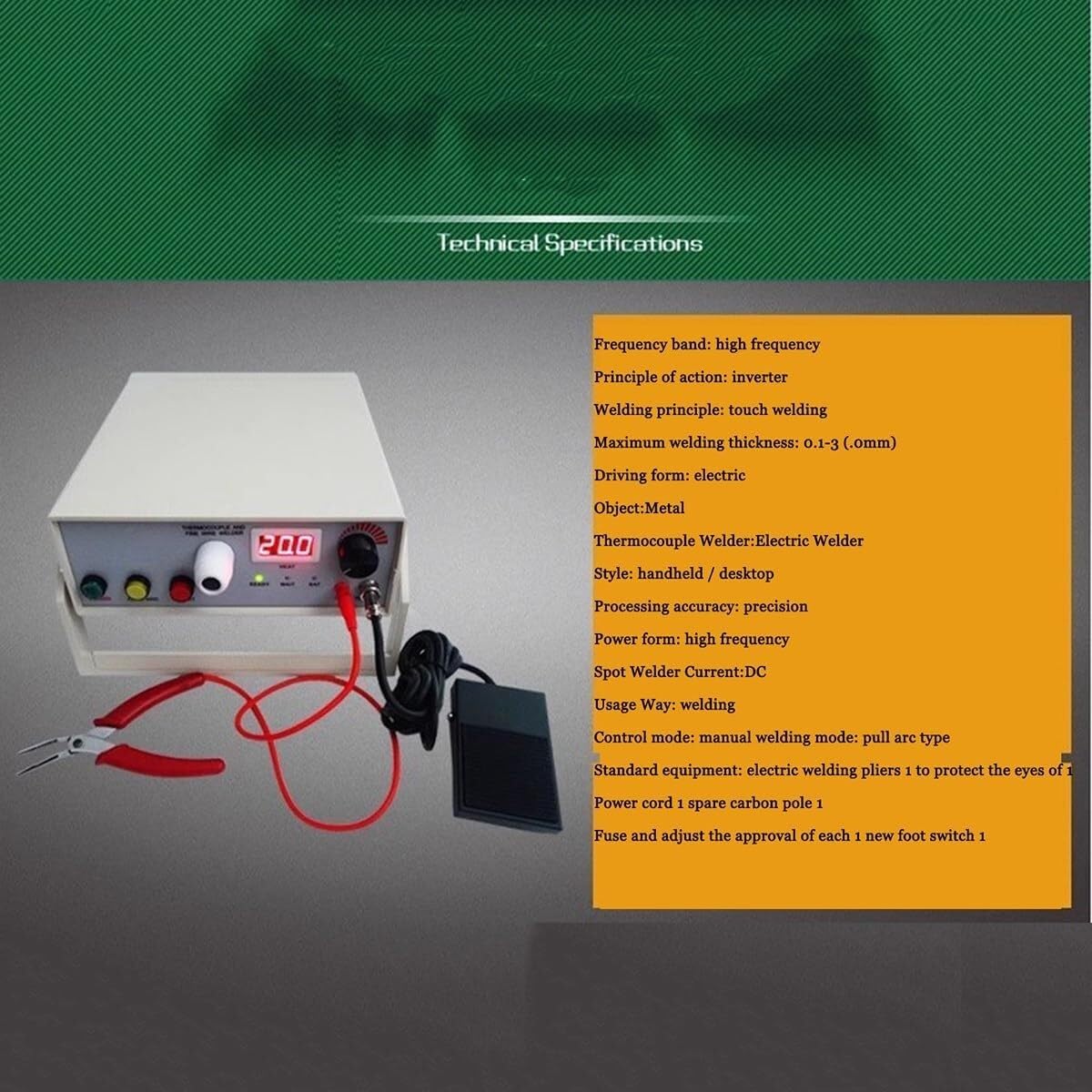 Pulse Spot Welder， 0.15-0.8m TL-WELD Thermocouple Wire Butt Spot Welder