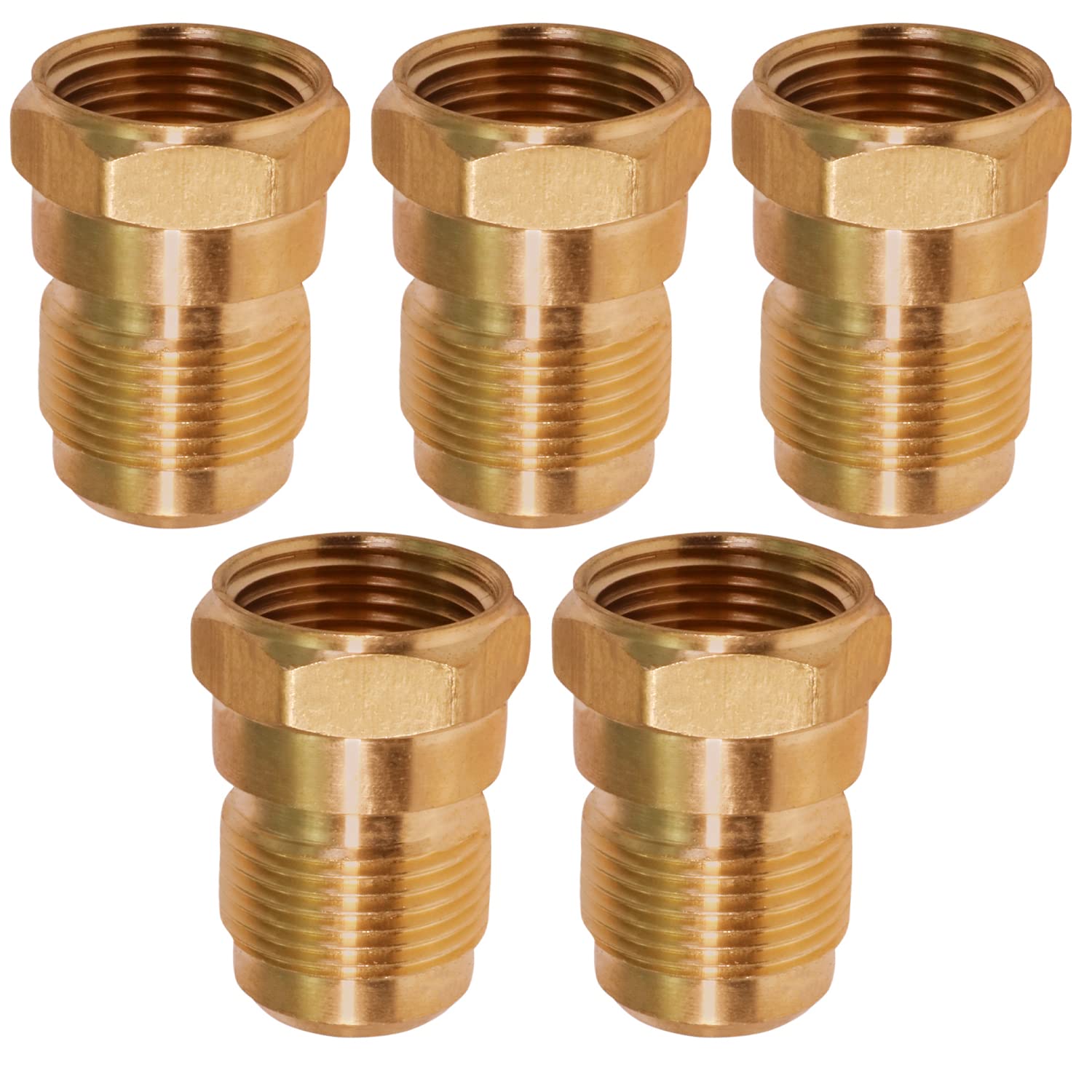 Adaptador de tubería de 1/2 para eliminar fugas con conexiones de latón Highcraft G46-12-5