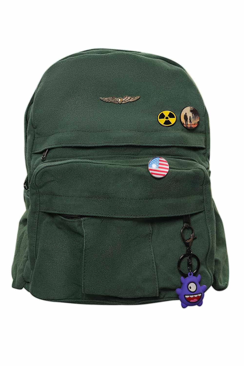 5Pcs Ellie Backpack Accessories Ellie Casual Canvas Bag Keychain Vintage Rucksack Pendants Badges Brooch Decoration