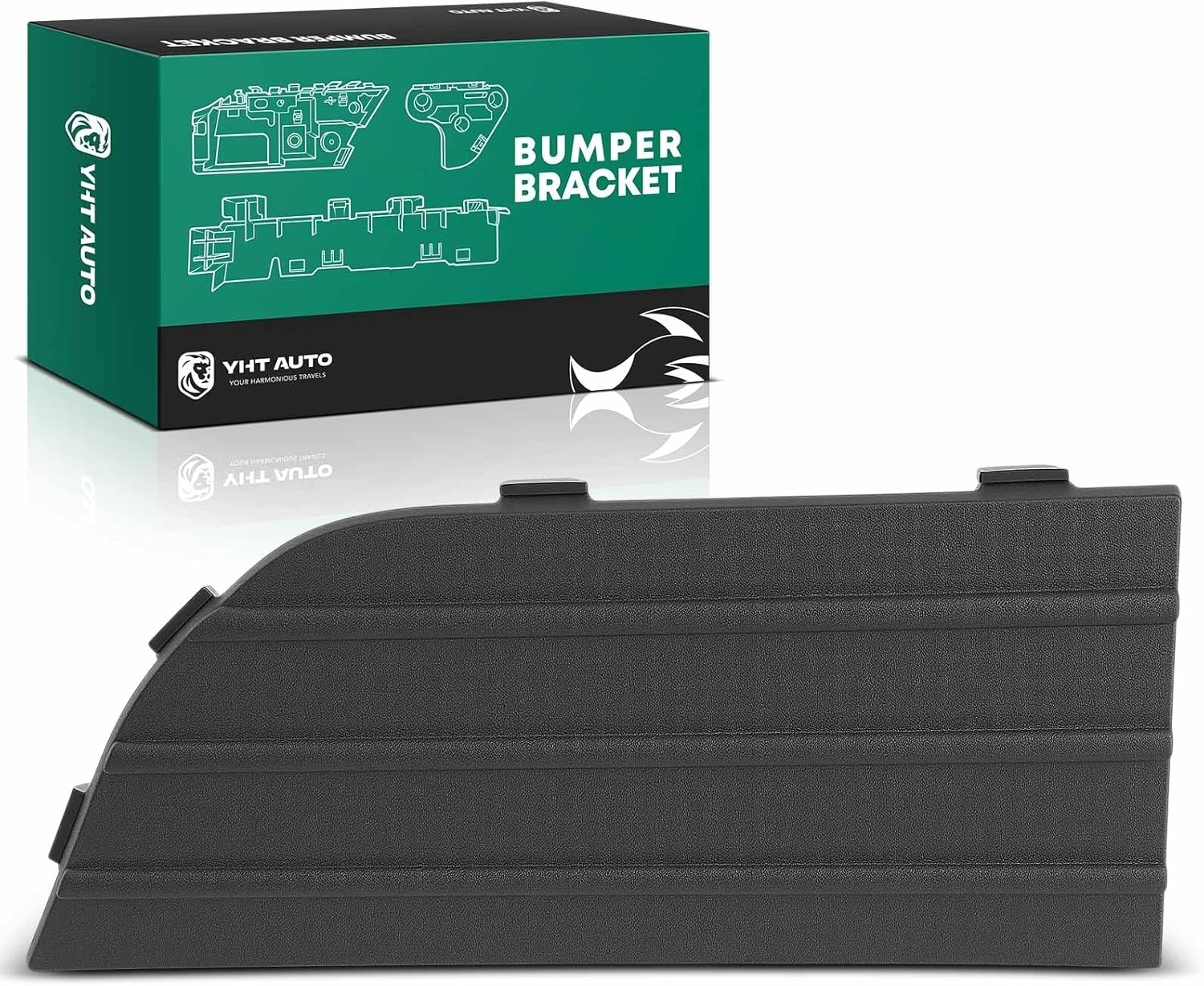 YHTAUTO Front Side Bumper Grille Molding Compatible with Ford Expedition 2022-2024, Bumper Grille Opening Cover Bracket