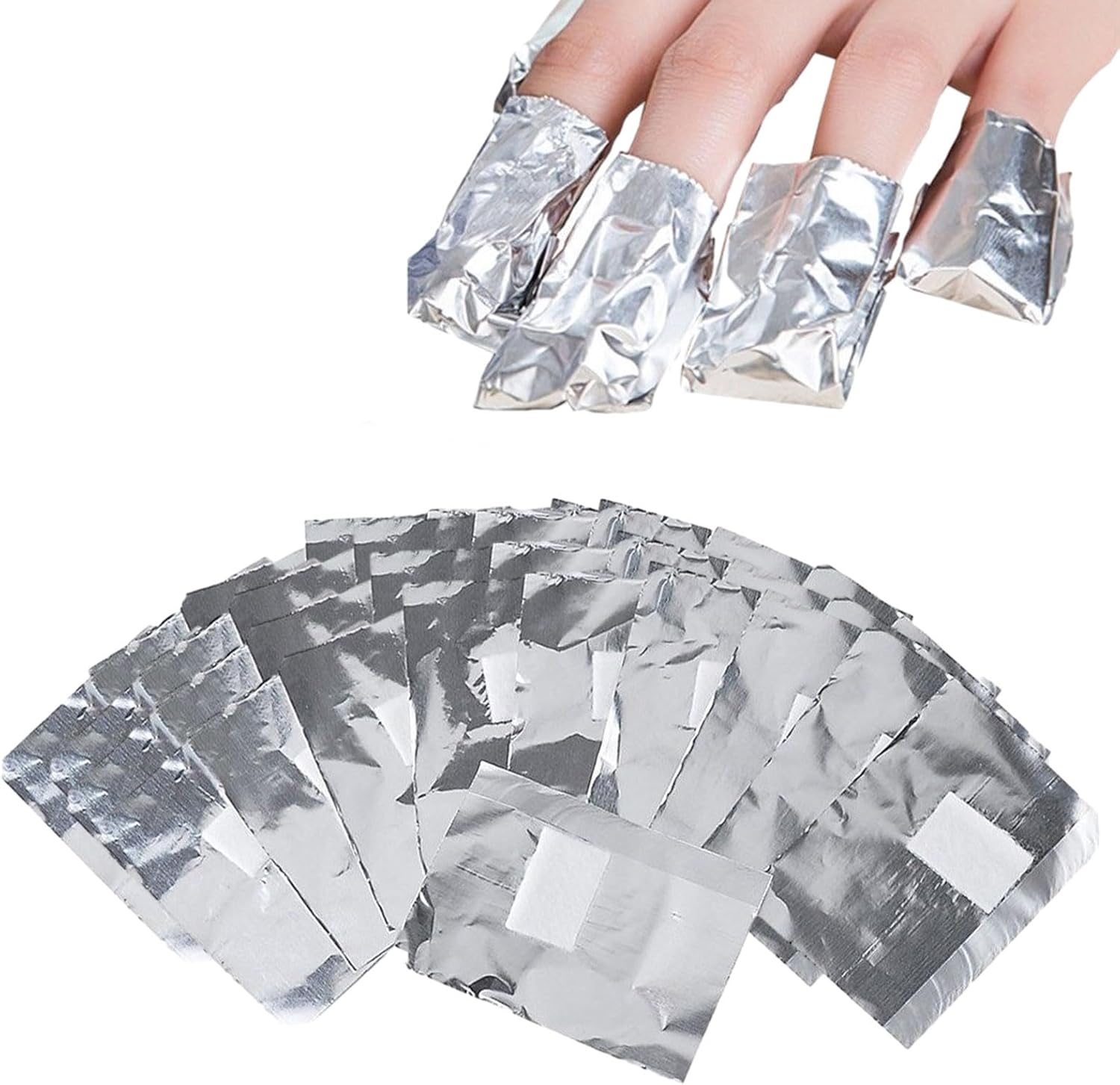 200 Pcs Nail Foils for Gel Nails,Gel Nail Polish Remover Foil Wraps