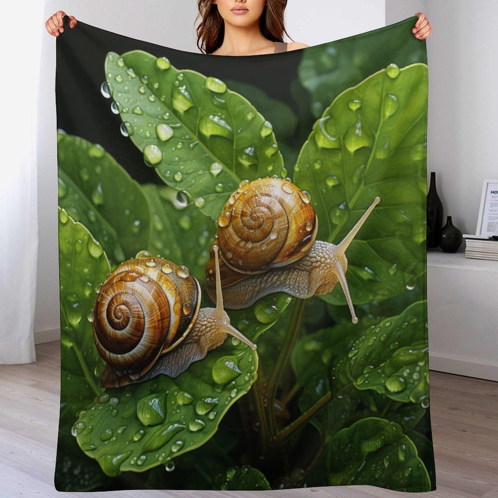 Manta de caracol suave 100x130 cm multicolor para cama infantil y sofá todo el año