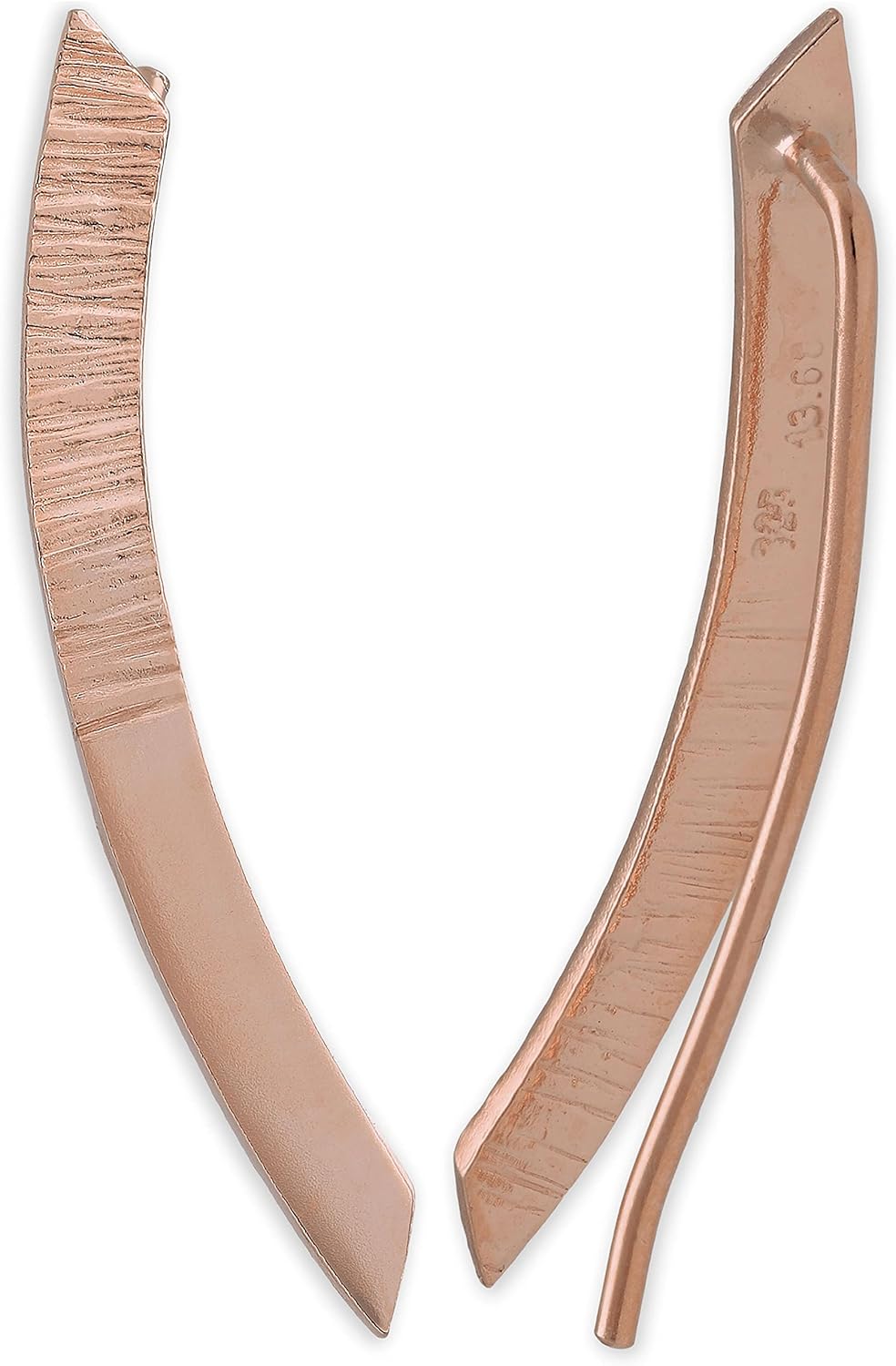 Minimalist Ear Climber Earrings in 925 Sterling Silver, Modern Lightweight Hypoallergenic - Handmade by Emmanuela