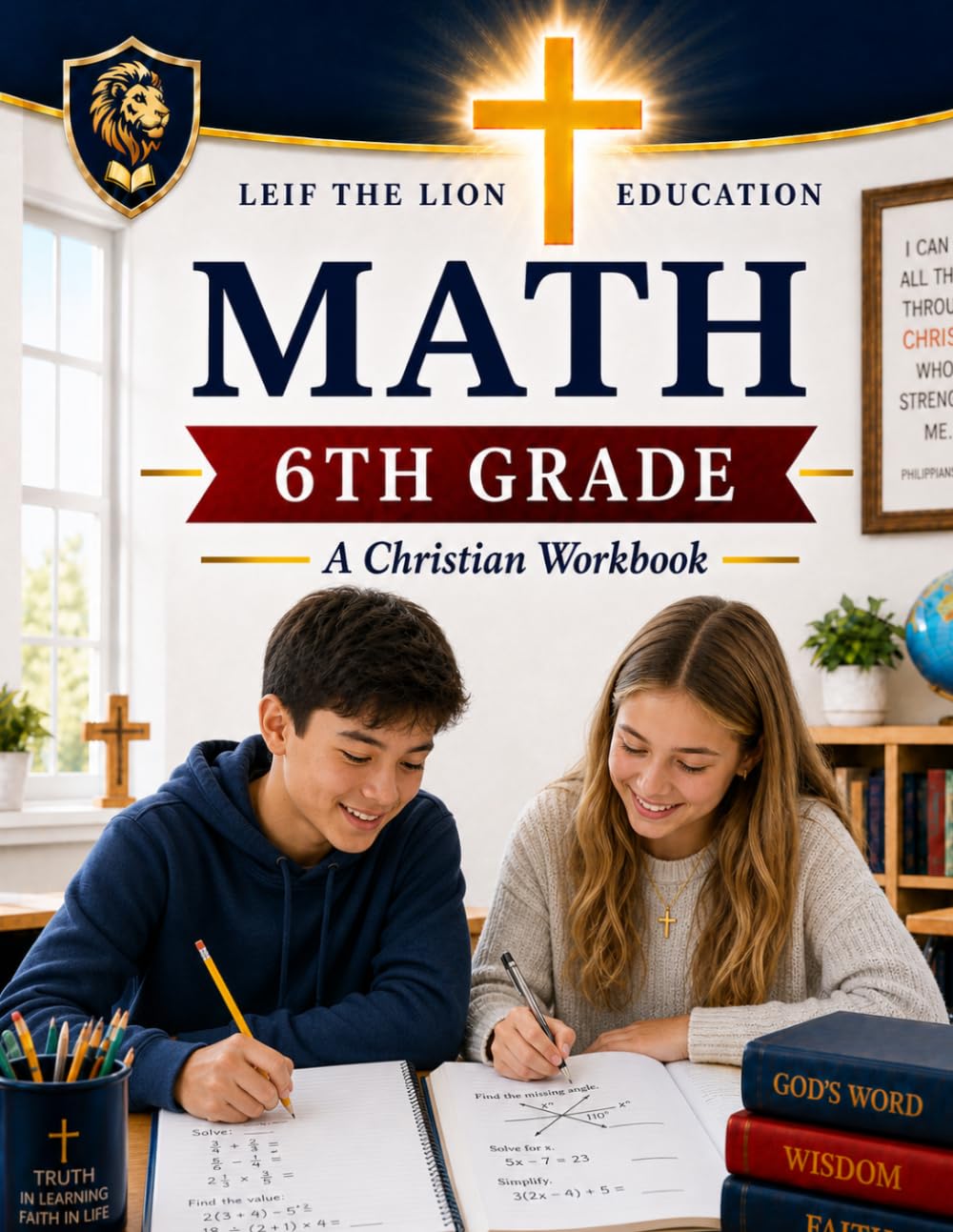 6th Grade Math Workbook: A Christian Homeschool Workbook (Homeschool Math Workbooks)