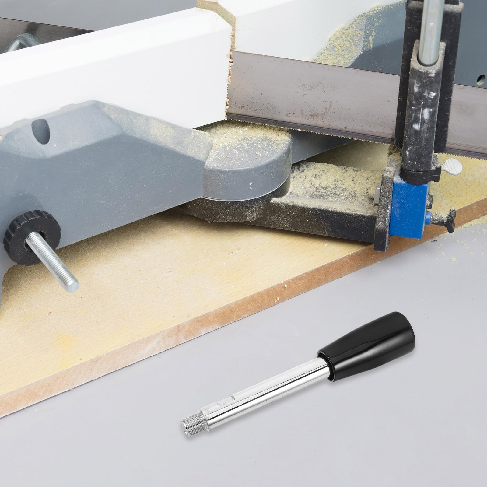 Manivelle Rotative Mécanique M12x150 Mm, Lot de 4 Poignées Filetées en Acier Robuste, Molette de Poignée Tournante Ergonomique pour Tour et Machine-outil Industrielle