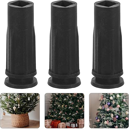 Miniatura 9 de 6 soportes para árbol de Navidad, soportes artificiales para árbol de Navidad, fijadores de árboles, bases de árbol de Navidad (negro)